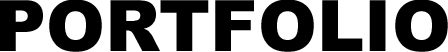 Titel Portfolio, Schriftzug mit dem Titel PORTFOLIO